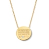 Thumbnail Image 2 of 1/15 CT. T.W. Certified Lab-Grown Diamond Disc Necklace in Sterling Silver with 14K Gold Plate (F/VS2)