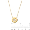 Thumbnail Image 3 of 1/15 CT. T.W. Certified Lab-Grown Diamond Disc Necklace in Sterling Silver with 14K Gold Plate (F/VS2)