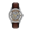 Thumbnail Image 1 of Men's Fossil Townsman Automatic Chronograph  with Silver-Tone Dial and Brown Leather Strap Watch (Model: ME3270)
