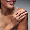 Thumbnail Image 2 of Lab-Created Emerald Wraparound Ring in 10K Gold