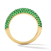 Thumbnail Image 3 of Lab-Created Emerald Wraparound Ring in 10K Gold