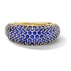 Thumbnail Image 1 of Blue Lab-Created Sapphire Multi-Stone Ring in 10K Gold