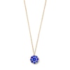 Thumbnail Image 1 of Blue Lab-Created Sapphire Necklace in 10K Gold