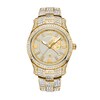 Thumbnail Image 1 of Men's JBW Reserve Jet Setter GMT 1/8 CT. T.W. Diamond 18K Gold-Plated Stainless Steel Watch (Model: R6370D)