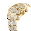 Thumbnail Image 4 of Men's JBW Reserve Jet Setter GMT 1/8 CT. T.W. Diamond 18K Gold-Plated Stainless Steel Watch (Model: R6370D)