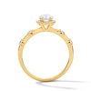 Thumbnail Image 2 of 1 CT. T.W. Oval Certified Lab-Grown Diamond Frame Engagement Ring in 14K Gold (F/VS2)