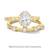 Thumbnail Image 5 of 1 CT. T.W. Oval Certified Lab-Grown Diamond Frame Engagement Ring in 14K Gold (F/VS2)
