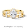 Thumbnail Image 6 of 1 CT. T.W. Oval Certified Lab-Grown Diamond Frame Engagement Ring in 14K Gold (F/VS2)