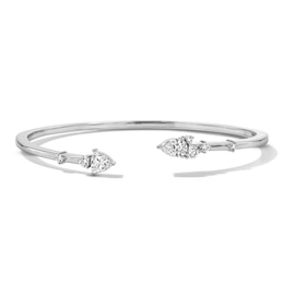 2 CT. T.W. Multi-Shape Certified Lab-Grown Diamond Bangle in 10K White Gold (F/VS2)