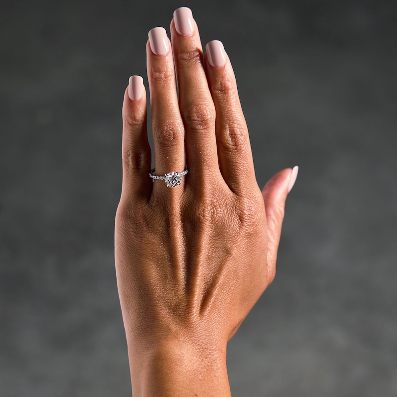 Main Image 2 of 2-1/2 CT. T.W. Certified Lab-Grown Diamond Engagement Ring in Platinum (D/IF)