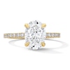 Thumbnail Image 1 of 2-1/2 CT. T.W. Oval Certified Lab-Grown Diamond Solitaire Engagement Ring in 18K Gold (D/IF)