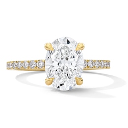 2-1/2 CT. T.W. Oval Certified Lab-Grown Diamond Solitaire Engagement Ring in 18K Gold (D/IF)