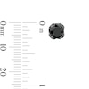 Thumbnail Image 3 of 2 CT. T.W. Black Diamond Solitaire Stud Earrings in Sterling Silver with Black Rhodium Plate