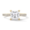 Thumbnail Image 1 of 2-1/2 CT. T.W. Princess-Cut Certified Lab-Grown Diamond Hidden Frame Engagement Ring in 18K Gold (D/IF)