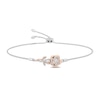 Thumbnail Image 1 of Enchanted Star Belle 3/8 CT. T.W. Lab-Grown Diamond Bolo Bracelet in Sterling Silver and Rose Gold Plate (F/VS2)