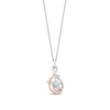 Thumbnail Image 3 of Enchanted Disney Rapunzel Lab-Created Opal Necklace and Earrings Set in Sterling Silver with 14K Rose Gold Plate