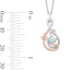 Thumbnail Image 5 of Enchanted Disney Rapunzel Lab-Created Opal Necklace and Earrings Set in Sterling Silver with 14K Rose Gold Plate