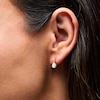 Thumbnail Image 2 of Pear-Shaped Opal and Lab-Grown Diamond Accent Drop Earrings in 10K Gold (F/VS2)