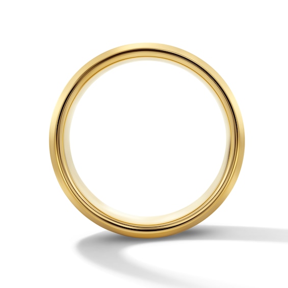 8.0mm Wedding Band in Two-Tone Tungsten