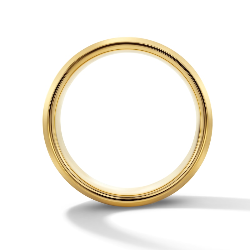 Main Image 2 of 8.0mm Wedding Band in Two-Tone Tungsten