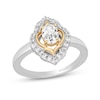 Thumbnail Image 1 of Enchanted Star Jasmine 3/4 CT. T.W. Lab-Grown Diamond Ring in Sterling Silver and 14K Gold Plate (F/VS2)
