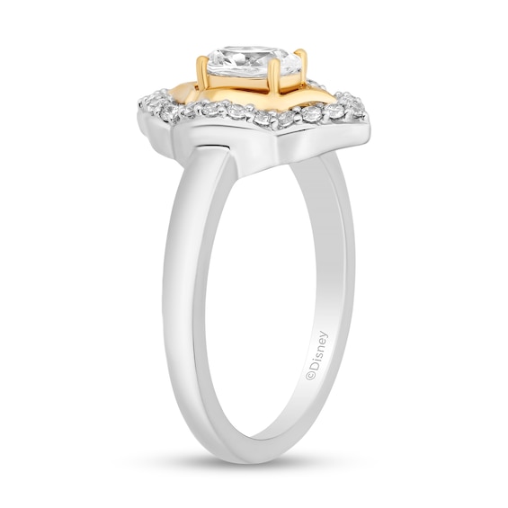 Enchanted Star Jasmine 3/4 CT. T.w. Lab-Grown Diamond Ring in Sterling Silver and 14K Gold Plate (F/Vs2)