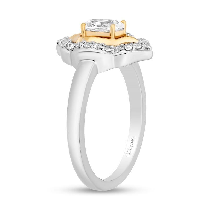 Main Image 2 of Enchanted Star Jasmine 3/4 CT. T.W. Lab-Grown Diamond Ring in Sterling Silver and 14K Gold Plate (F/VS2)