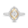 Thumbnail Image 4 of Enchanted Star Jasmine 3/4 CT. T.W. Lab-Grown Diamond Ring in Sterling Silver and 14K Gold Plate (F/VS2)