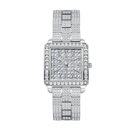 Ladies' JBW Reserve Cristal 1/20 CT.T.W. Diamond Stainless Steel Watch with Silver-Tone Dial (Model: R6386B)