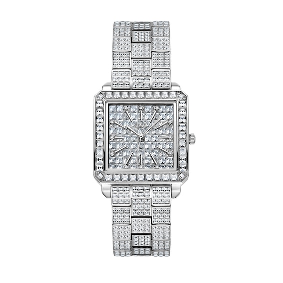Ladies' JBW Reserve Cristal 1/20 Ct.t.w. Diamond Stainless Steel Watch with Silver-Tone Dial (Model: R6386B)