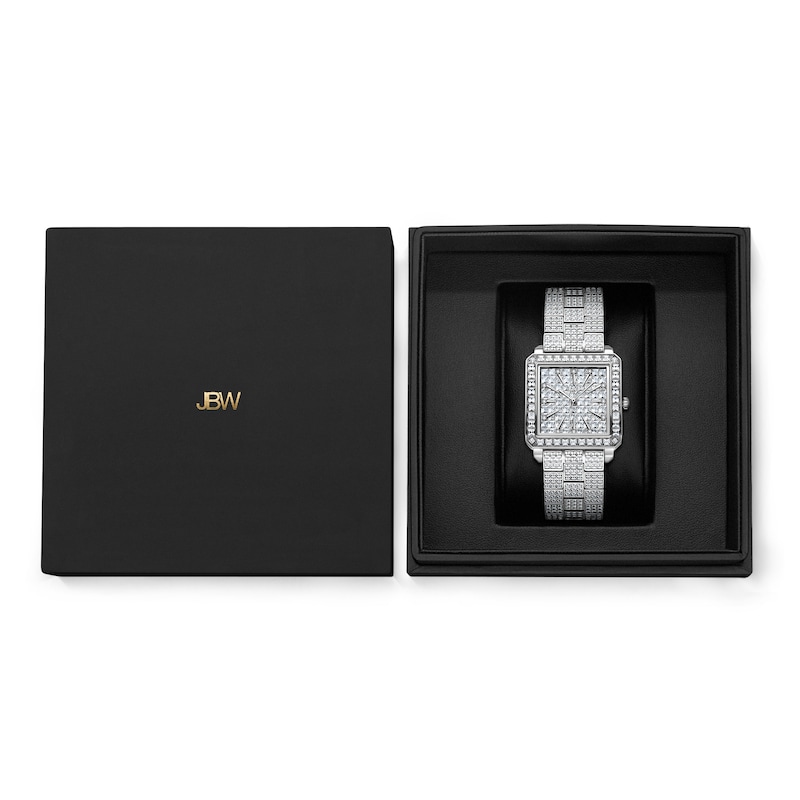 Main Image 6 of Ladies' JBW Reserve Cristal 1/20 CT.T.W. Diamond Stainless Steel Watch with Silver-Tone Dial (Model: R6386B)