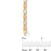 Thumbnail Image 2 of 4.15mm Valentino Chain Bracelet in Solid 10K Tri-Tone Gold - 7.5"