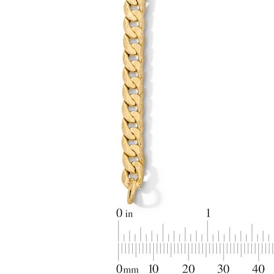 6.0mm Curb Chain Bracelet in Hollow 10K Gold - 8.5"