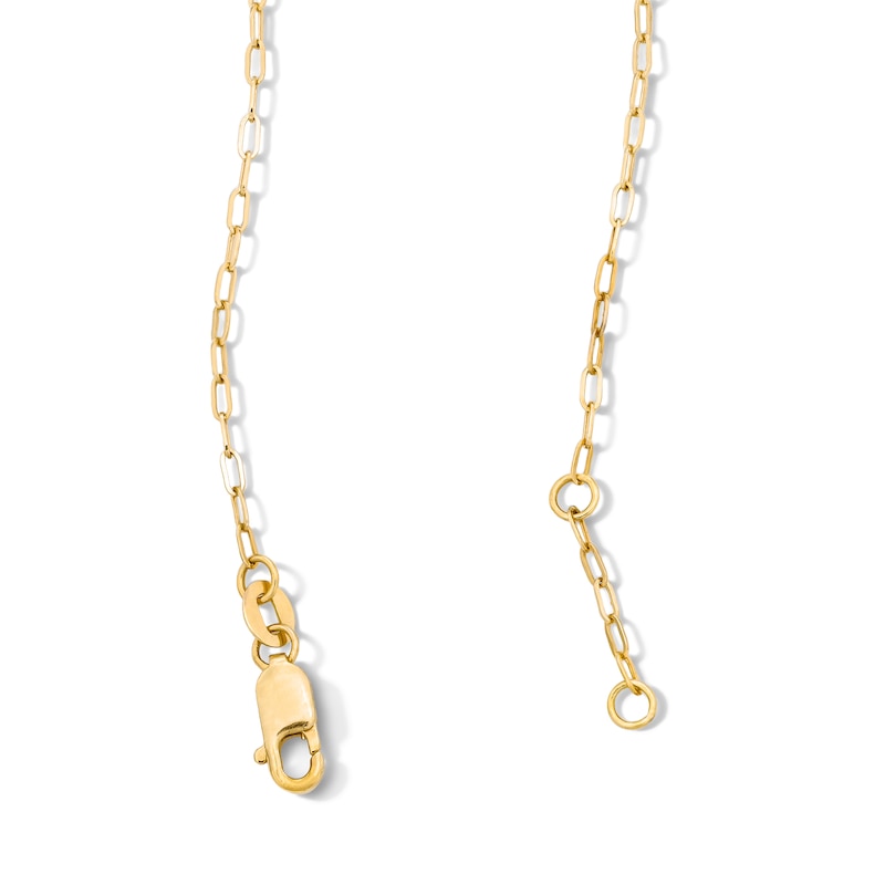 Main Image 3 of Pink Tourmaline and 1/10 CT. T.W. Lab-Grown Diamond Scatter Pendant in 10K Gold (F/VS2)