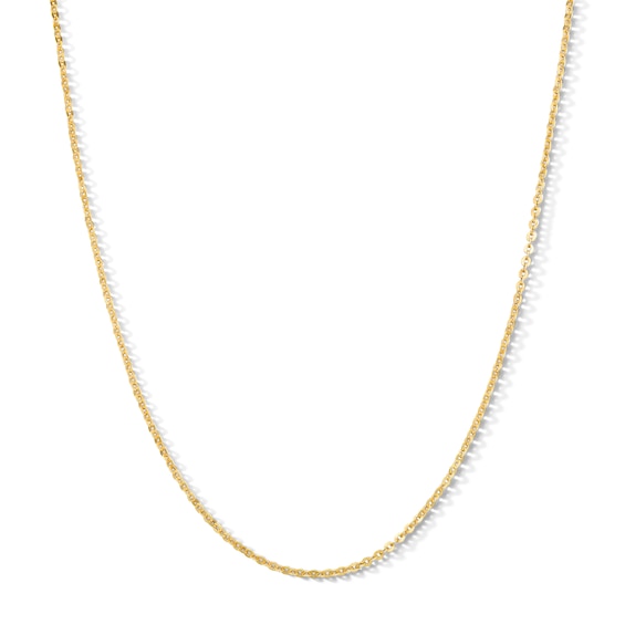 1.4mm Cable Chain Necklace in Solid 10K Gold