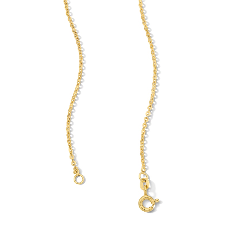 Main Image 2 of 1.4mm Cable Chain Necklace in Solid 10K Gold