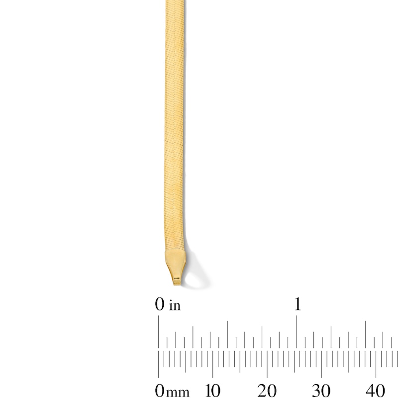 Main Image 2 of 3.4mm Herringbone Bracelet in Solid 10K Gold - 7.5"