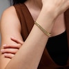 Thumbnail Image 2 of 6.4mm Double Curb Chain Bracelet in Semi-Solid 10K Gold - 8.5"