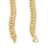 Thumbnail Image 2 of 10.0mm Double Curb Chain Necklace in Hollow 10K Gold - 24"