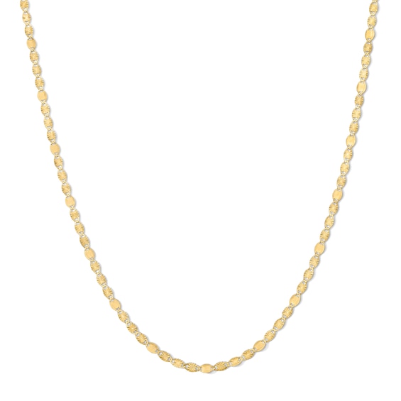 2.2mm Valentino Necklace in Solid 10K Gold