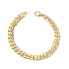 Thumbnail Image 1 of 8.0mm Curb Chain Bracelet in Hollow 10K Gold - 8.5"