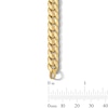 Thumbnail Image 2 of 8.0mm Curb Chain Bracelet in Hollow 10K Gold - 8.5"