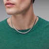 Thumbnail Image 2 of 4.8mm Diamond-Cut Herringbone Chain Necklace in Sterling Silver - 20”
