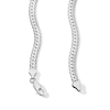 Thumbnail Image 3 of 4.8mm Diamond-Cut Herringbone Chain Necklace in Sterling Silver - 20”