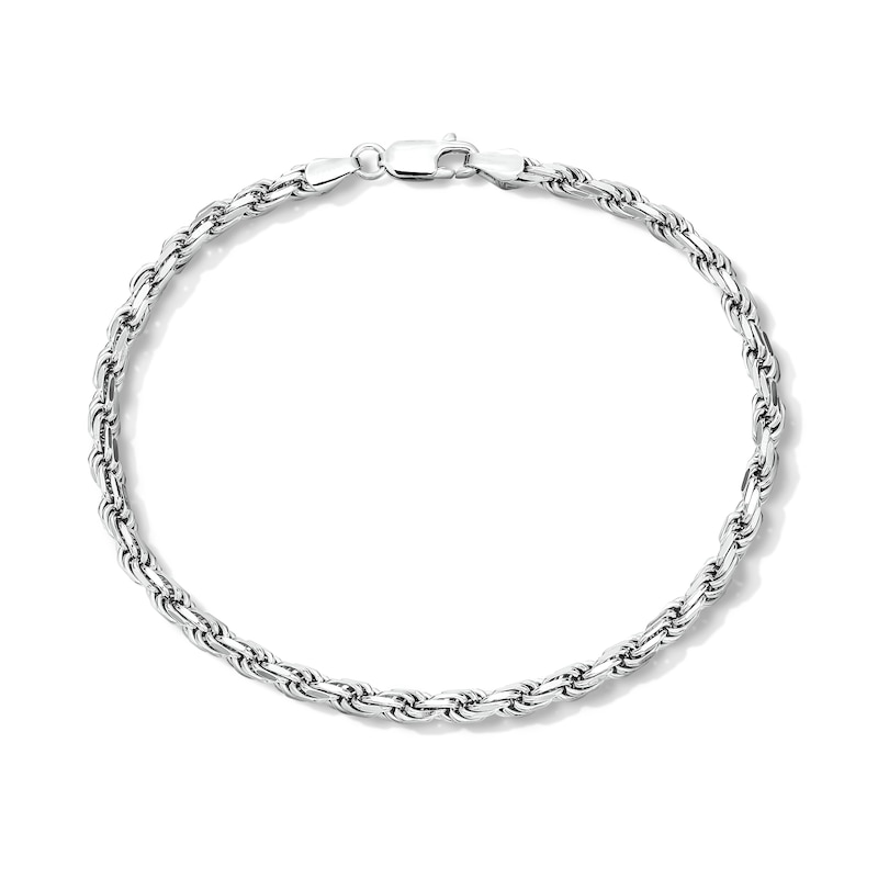 Main Image 1 of 3.5mm Rope Chain Bracelet in Sterling Silver - 8.5”