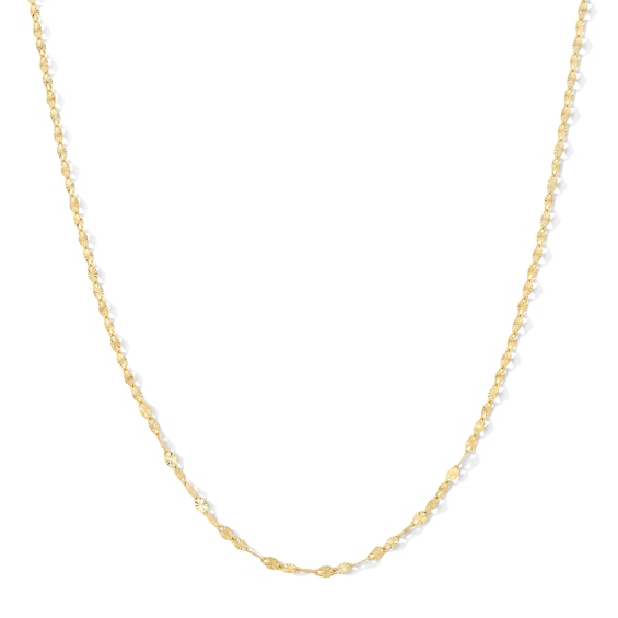 1.5mm Forzatina Chain Necklace in Solid 10K Gold
