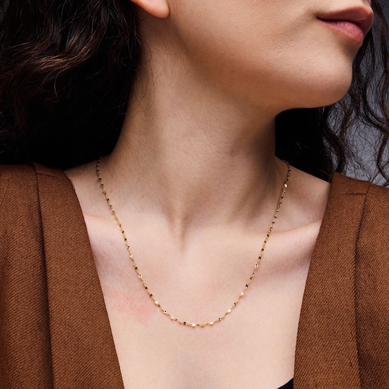 1.5mm Forzatina Chain Necklace in Solid 10K Gold