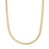 Thumbnail Image 1 of 3.9mm Double Curb Chain Necklace in Hollow 10K Gold - 20"