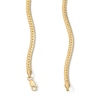Thumbnail Image 2 of 3.9mm Double Curb Chain Necklace in Hollow 10K Gold - 20"