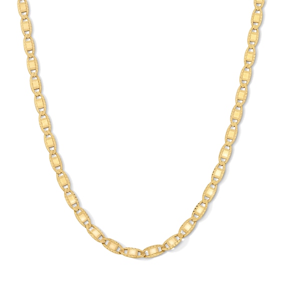 3.3mm Valentino Chain Necklace in Solid 10K Gold - 20"